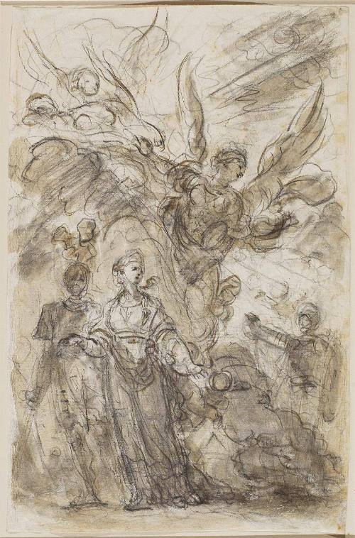 Charlemagne Leads Angelica away from Roland