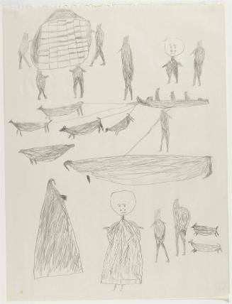 Dog Team , Figures, Walrus and Igloo