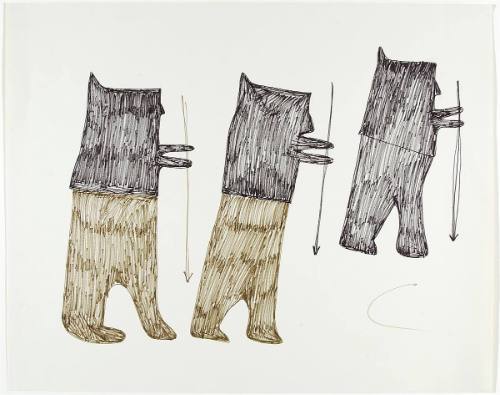 Three Men with Spears