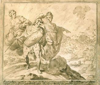 Aeneas conducted to the Underworld by the Cumaean Sybil