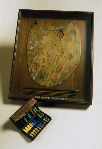 William Holman Hunt's Palette and Brushes