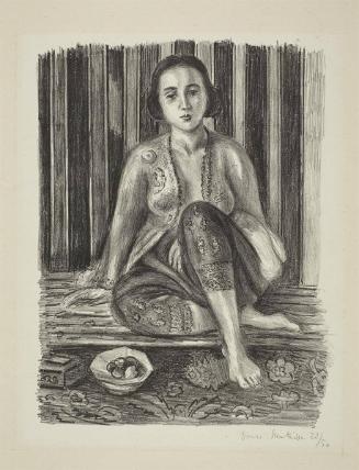 Odalisque a la coupe de fruits