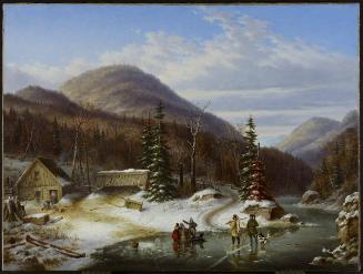 Winter Scene in the Laurentians - The Laval River