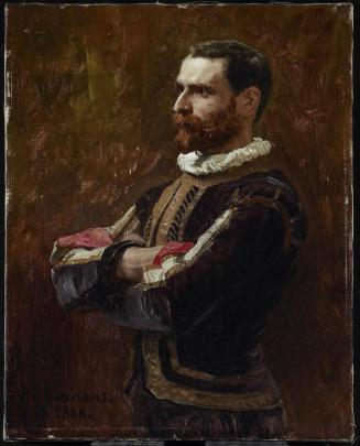 Portrait de Charles Goldschmidt dans un costume de Huguenot