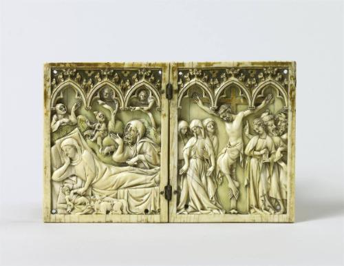 Diptych: The Nativity, and The Crucifixion