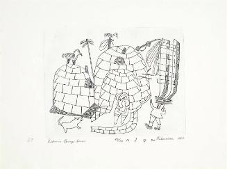Eskimo Camp Scene
