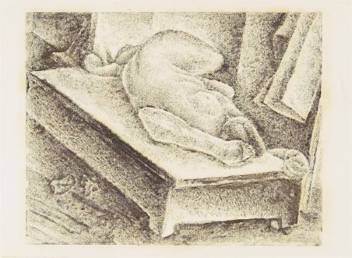 Reclining Nude on a Bed