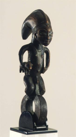 Female Figurine on an Open Ring-shaped Mount
