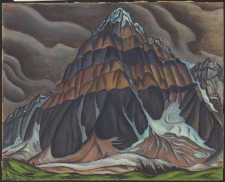 Mountain Peak Near Lake Morraine, B.C.