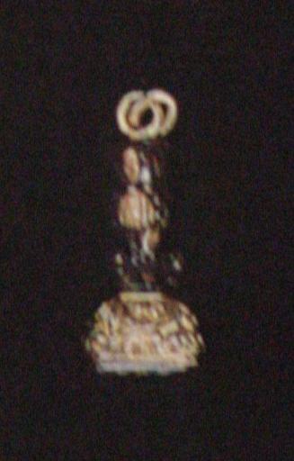 Fob Seal in Gold and Hardstone of a Bear