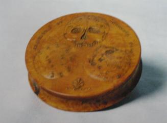 Wood Phrenological Box Lined with Tortoiseshell