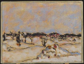 Fields Under Snow (recto); Camp Still Life (verso)