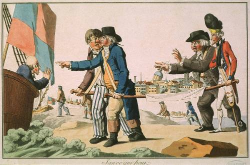 Sauve qui peut, ou Les Anglais embarquant leur villes