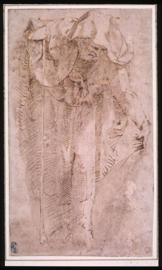 Study for a Hooded Figure with a Staff