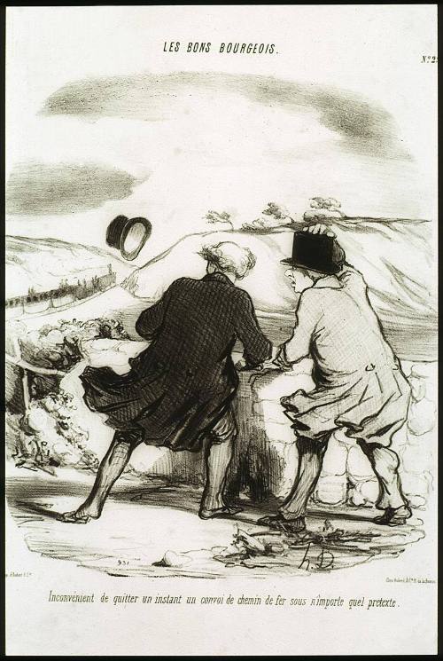 Inconvénient de quitter un instant un convoi de chemin de fer sous n’importe quel pretexte from Les Bons Bourgeois