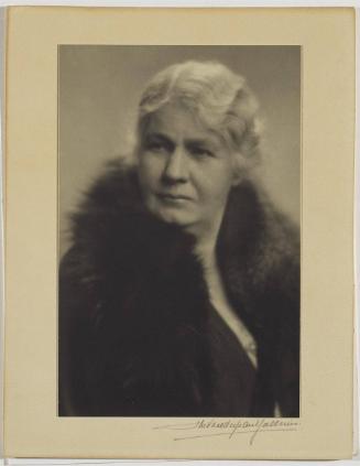 Untitled Portrait [Elderly woman in fur collar]