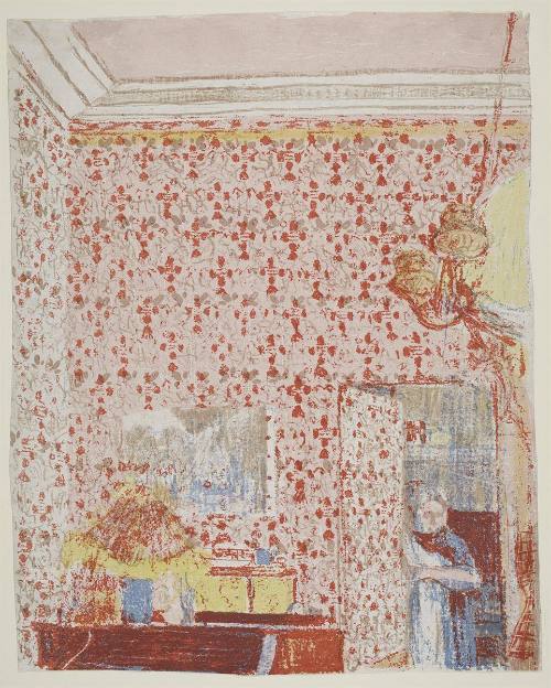 Interieur aux teintures roses I, pl.5 from Paysages et Interieurs