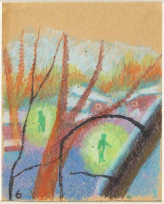 Untitled [view through trees - numbered 6]