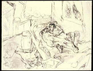 Liebespaar   Plate 4 from Gesichter Portfolio