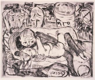 Bordellszene   Plate 5 from Gesichter Portfolio