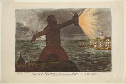 French-Telegraph making Signals in the Dark