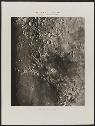 Photographe Lunaire, Delambre Manilius Bessel  Plate XXII from "Atlas Photographique de la Lune" Portfolio