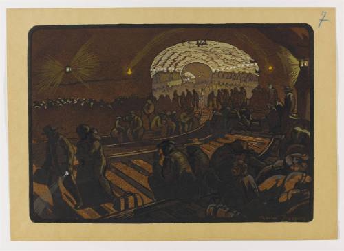 Plate VII: Le Metro, Sous les Voutes de Metre Odeon