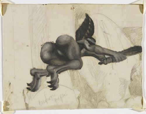 Sketch for Flying Saint (Devil)