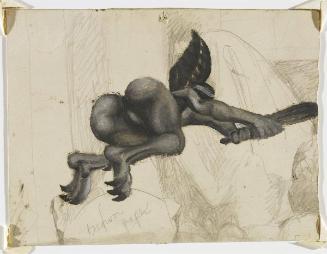 Sketch for Flying Saint (Devil)