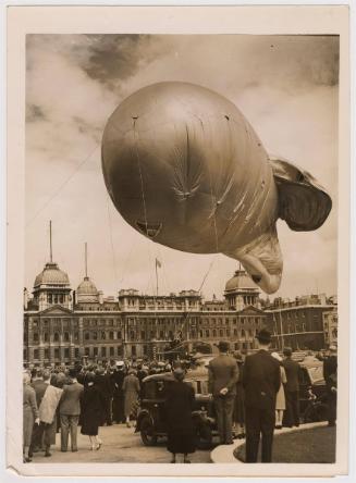 Barrage Balloon Flies from Whitehall.