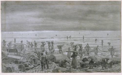 Scene on the Scar at Whitby