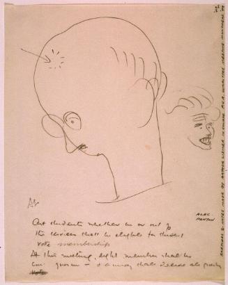 Alec [L.A.C.] Panton in caricature