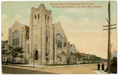 Avenue Road Presbyterian Church and Roxborough Avenue, Toronto,