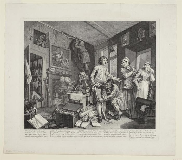 A Rake's Progress, Plate 1