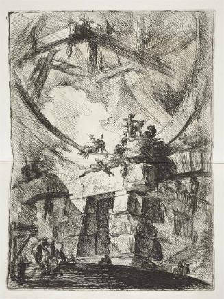 A Prison Door, Surmounted by a Colossal Wheel-Shaped Opening, Crossed by Beams