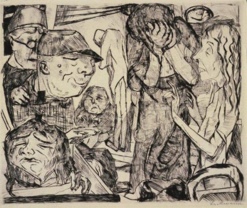 Irrenhaus   Plate 3 from Gesichter Portfolio