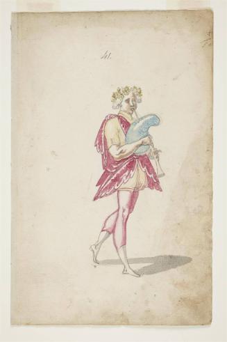 A Woodland Spirit from the Ballet des Nymphes bocageres de la foret sacree
