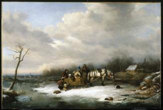 Habitant Family with Horse and Sleigh