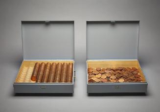 A work of art in the form of a quantity of coins equal to the number of months of the statistical life expectancy of a child born January 6, 1995