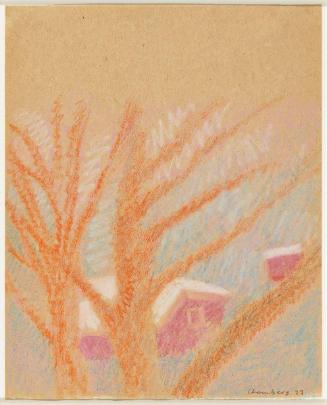 Untitled [view through trees]