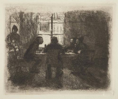 Vier Männer in der Kneipe