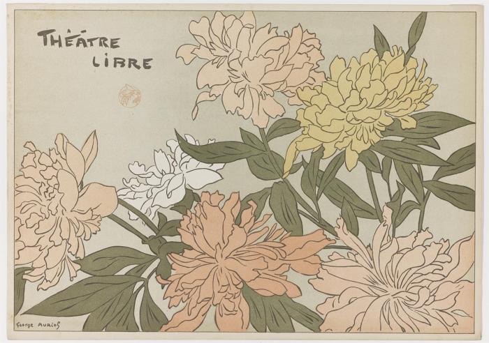 Programme for the Théâtre Libre (Chrysanthemums)