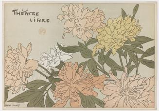 Programme for the Théâtre Libre (Chrysanthemums)