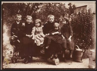 The children of le Lay, the gardener - the boy, Yves, and the girls, Yvonne, Marie, Catherine, Jeanne, and Louise