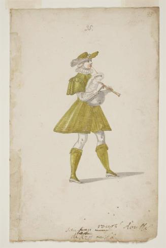 Blowing the Pipes  from the Ballet des Nymphes bocageres de la foret sacree