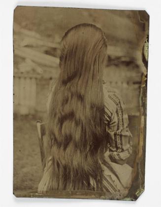 Girl with long hair (back view)