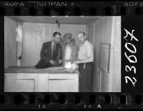 Hospital workers sorting provisions