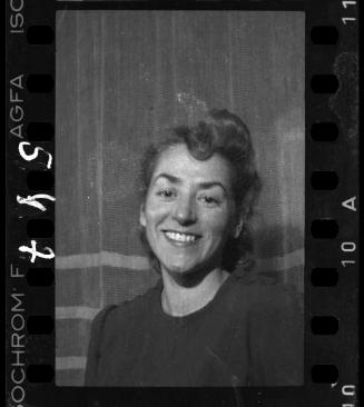 Portrait of Stefania Schoenberg, smiling