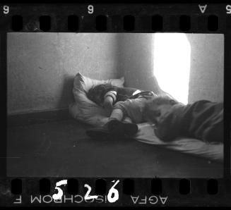 Children sleeping on floor mats, probably in the ghetto orphanage