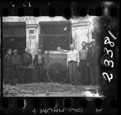 Delivery of potatoes to the ghetto